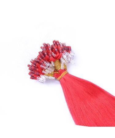 Buy 100% Remy Micro-Ring Hair Extensions - #Red - 60cm - 25 Strands - Easy to Use | Professional Quality - Buy Online on GoSupps.com