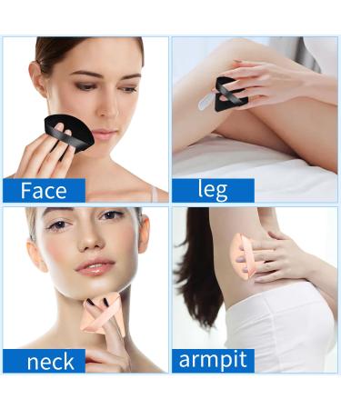 Willight 6 Pieces Triangle Makeup Powder Puff - Washable & Reusable Beauty Sponges for Loose Powder Foundation - Perfect for Dark Complexion (3 Black) - Buy Online on GoSupps.com
