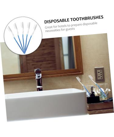 Frcolor 60-Pack Disposable Toothbrushes - Soft Bristles for Sensitive Gums Hygienic Travel Toothbrushes with Plastic Handle & Toothpaste - Buy Online on GoSupps.com