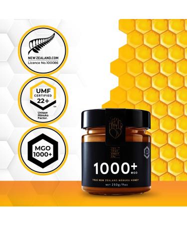 Manuka Honey MGO 1000+ (UMF 22+) 250g - Real UMF Certified - The True Honey Co. - Buy Online on GoSupps.com