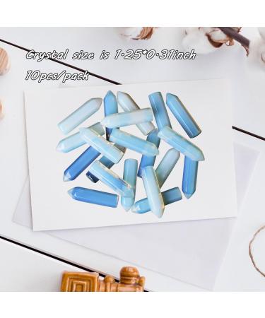 MAIBAOTA Opal Healing Crystals Gifts Wands Hexagonal Pointed Gemstones Set Bulk for Women Beginner Chakra Stones Nature Reiki Spiritual Energy Balancing Protection Crystal 10pcs - Buy Online on GoSupps.com