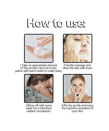 FFEEJ Jasmine Facial Cleanser - Gentle Pore Cleanser Oil-Control & Spot-Fading Acne-Fighting For Smooth & Delicate Skin - Buy Online on GoSupps.com