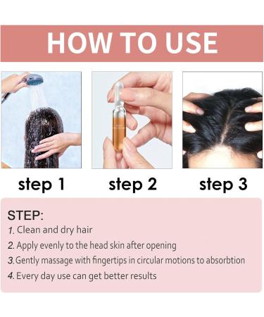  homomdy Instant Hair Treatment Serum For Damaged and Dry Hair Scalp Skin Regrowth Oil Anti Loss and Frizz Improve Scalp Skin Health.(3pcs) - Buy Online on GoSupps.com