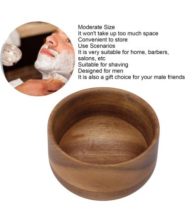 Miokycl Men's Wooden Shaving Bowl | Burr-Free Compact Shaving Foam Mug for Home & Barber Shop - Buy Online on GoSupps.com
