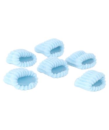 Silipos 6504 Anti-Bacterial Digital Pad Pack of 6 Small/Medium Digital Pads for Toe or Finger - Fabric Sleeve Coated with Silipos Gel