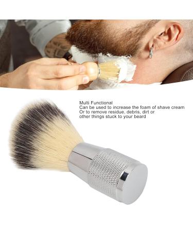 Portable Shaving Brush for Men | Synthetic Bristles Curved Handle & Minimal Hair Loss - Ideal for Travel - Buy Online on GoSupps.com
