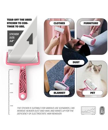 LIJIU Pet Hair Remover Roller 3 Pack - Reusable Roller, Sticky Lint Roller & Pet Hair Scraper for Cleaning Cat and Dog Hair on Furniture, Couch, Carpet, Bed and More - Buy Online on GoSupps.com