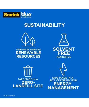 ScotchBlue Original Multi-Surface Painter's Tape  Blue  Paint Tape Protects Surfaces and Removes Easily  Painting for Indoor Outdoor Use  0.94 Inches x 60 Yards  1 Roll - Buy Online on GoSupps.com