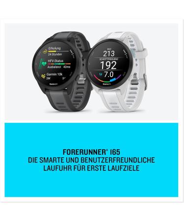 Garmin Forerunner 165 - Light GPS Smartwatch with AMOLED Touchscreen Training Recommendations & Health Tracking | Slate Gray - Buy Online on GoSupps.com