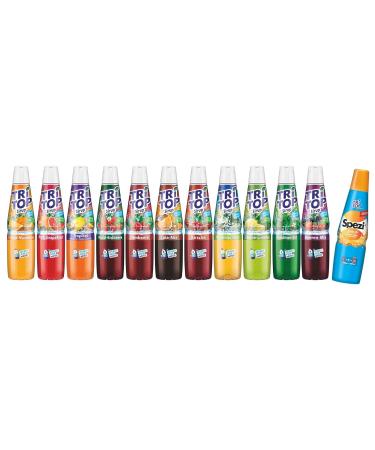 Buy Tri Top Beverage Syrup 4-Pack | Orange Mandarin Pink Grapefruit Tropic Elderberry | 600ml Each | Perfect for 5-Liter Soft Drinks | International Shipping - Buy Online on GoSupps.com