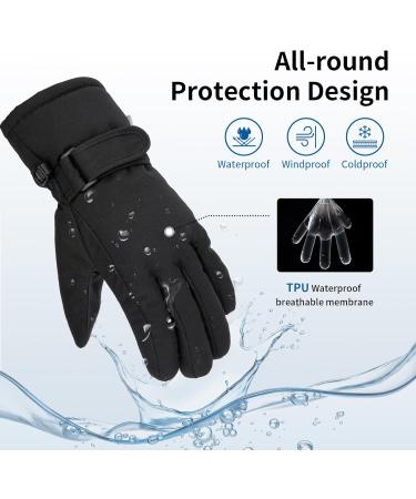 Arcweg Kids' Waterproof Ski Gloves - Warm Breathable Winter Sports Gear for Boys & Girls (L/XL Ages 10-12) - Buy Online on GoSupps.com