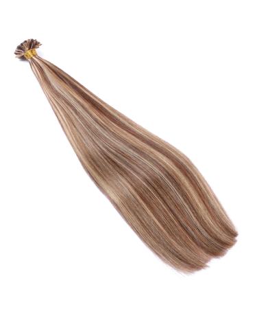 Keratin Bonding Hair Extensions - #4/24 70cm 100 Strands 100% Remy Real Hair - U-Tip by Novon Hair Extensions - Buy Online on GoSupps.com