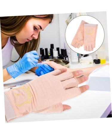 POPETPOP 1 Pair gloves Fingerless manicure Accessories anti-uv gloves for gel nails radiation protection UV gloves for manicure nail lamp anti-UV gloves for gel nail lamp golf glove gel - Buy Online on GoSupps.com