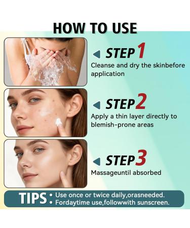 Acne Treatment for Face Acne Cream Pimple Cream Suitable for All Skin Blemish Care Cream for Face and Body Gentle Daily Skin Care for Oily & Blemish-Prone Skin Helps Improve Skin Appearance - Buy Online on GoSupps.com