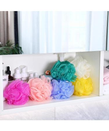 100 Pcs Bath Sponge Shower Loofahs Bulk Exfoliating Body Scrubber Pack - Assorted Colors - Bathing Accessories for Kids, Women, Men - Mesh Balls Travel Cleaning Wash Puff - Buy Online on GoSupps.com