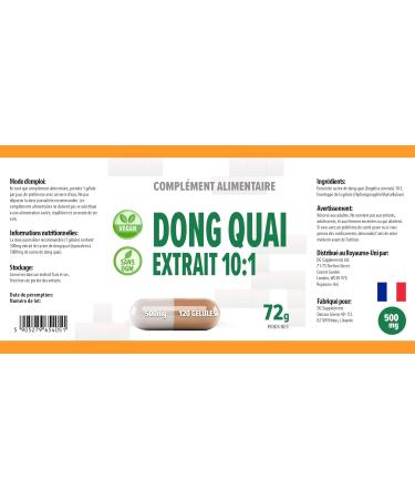 Hepatica Dong Quai 5000mg 101 Extract 500mg 120 vegan capsules High Strength Hormonal and Menstrual Support Tested by 3rd party in laboratories - Buy Online on GoSupps.com