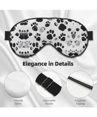 SSIMOO Dog Paw Pattern Eye Mask - Double-Sided Soft & Light Blocking for Better Sleep | International Shipping Available - Buy Online on GoSupps.com