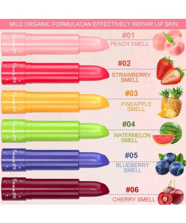 Buy 3Pcs Color Changing Lip Balms - Peach Black Red Cherry Strawberry Tinted Lipstick Set for Women & Girls - Long Lasting PH Lip Color | International Shipping - Buy Online on GoSupps.com