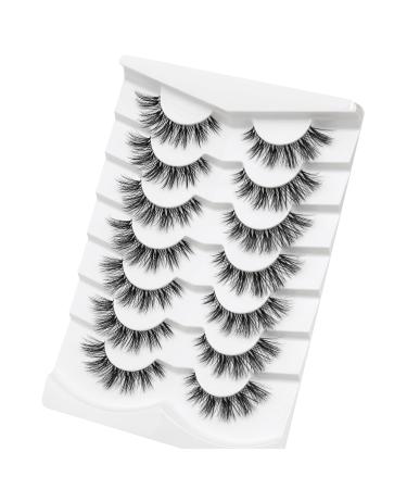 3D False Eyelashes Cat Eye Wispy | Natural Reusable Fluffy Faux Mink | Supernatural Heartbeat Style (No.199) - Shop Internationally - Buy Online on GoSupps.com