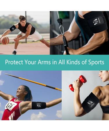 Bicep Tendonitis Brace & Compression Sleeve for Pain Relief | Upper Arm Support for Men & Women | Large Size - Buy Online on GoSupps.com