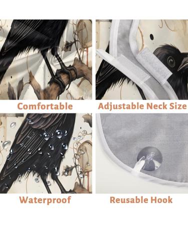 Bird Crow Beard Bib Apron - Ultimate Beard Hair Catcher | Perfect Gift for Dad & Husband | Shaving & Grooming Essential with 2 Suction Cups - Buy Online on GoSupps.com