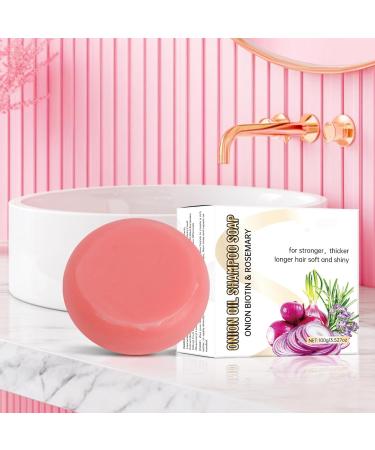  G n rique Onion Shampoo Soap 100g Onion Biotin Shampoo Bar Soft Foam Control Frizz Conditioner Purifying Nourishing Adults Men Women Teens - Buy Online on GoSupps.com