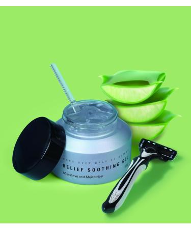 Mdoc Men s Relief Soothing Gel Aloe Vera After Shave Gel Soothes & Hydrates Irritated Skin Protects Post-Shave All Skin Types 100g - Buy Online on GoSupps.com