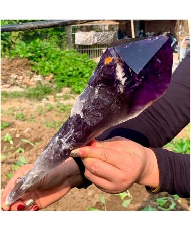 Crystal Hole Natural Amethyst Scepter Specimen 1pc Crystal Hole (Size : 200-300g) - Buy Online on GoSupps.com