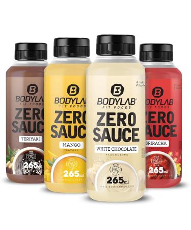BODYLAB24 Zero Sauce Mango 265ml - Low Calorie Sugar & Fat Reduced Sauce for Healthy Dishes | Perfect for Diets - Buy Online on GoSupps.com