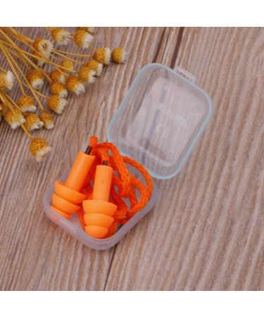 Wired earplugs with 1 pair silicone hearing protection box sound blocker noise cancelling reusable earplugs perfect for study sleep - Buy Online on GoSupps.com
