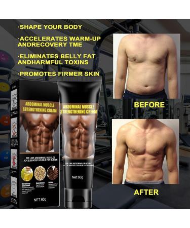 60ml Sculptique Abs Sculpting Cream - Men's Skincare Body Cream - Belly & Thigh Arms Sweat Workout Booster (2PCS) - Buy Online on GoSupps.com