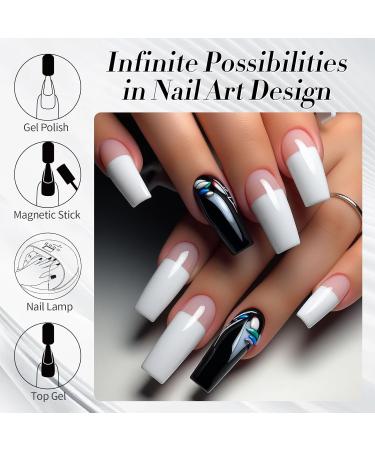 Born Pretty Hema-Free Black & White Gel Nail Polish Set - Halloween & Christmas DIY Nail Art - 15ml 2pcs - Soak Off for Salon Quality Manicure - Buy Online on GoSupps.com