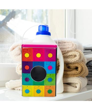 Cabilock Metal Washing Powder Box Washing Powder Container with Lid Vintage Metal Tin Detergent Box Iron Storage Box for Washing Powder Detergent Storage - Buy Online on GoSupps.com