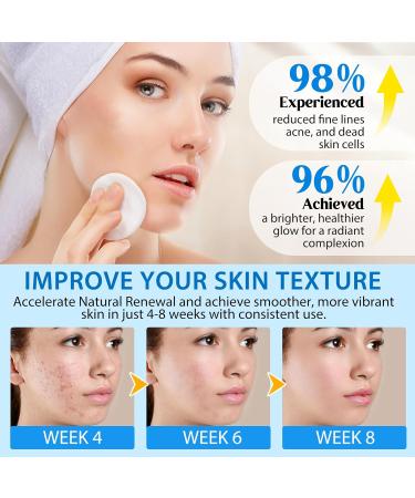 40pcs Glycolic Acid Pads for Face & Body - Exfoliating Peeling Pads with Vitamins B3 B5 C & E - Reduce Fine Lines & Wrinkles - Collagen Renewal - Green Tea & Calendula - Buy Online on GoSupps.com