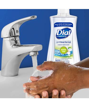 Dial Anti-Bacterial White Tea Liquid Soap 7.5oz Pump - Pack of 3 - Buy Online on GoSupps.com