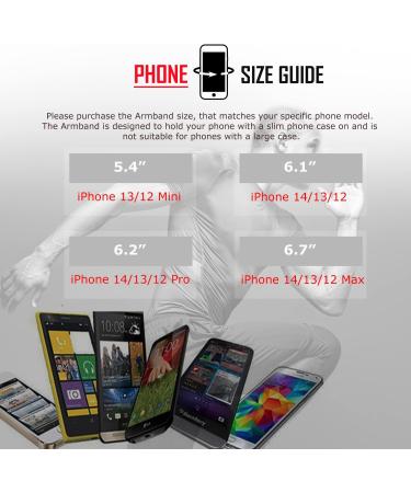 RevereSport iPhone Pro 15/14/13/12 Sports Armband - Best Phone Case for Running Jogging & Fitness (6.2 inch) - International Shipping Available - Buy Online on GoSupps.com