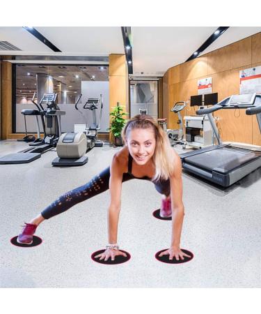 Huszzm Double-Sided Core Sliders - 2 Pieces Fitness Exercise Gliding Discs for Home Training on Carpet & Wooden Floors - Buy Online on GoSupps.com