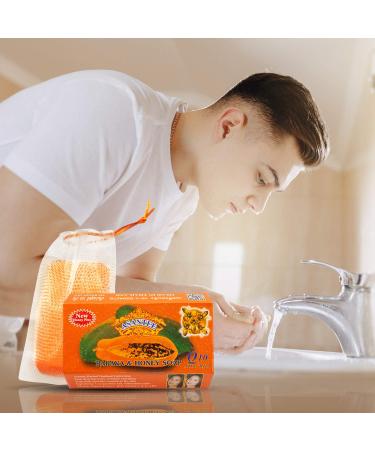 Asantee Papaya and Honey Skin Whitening Facial Soap 125g - Brightens and Nourishes Skin - Buy Online on GoSupps.com