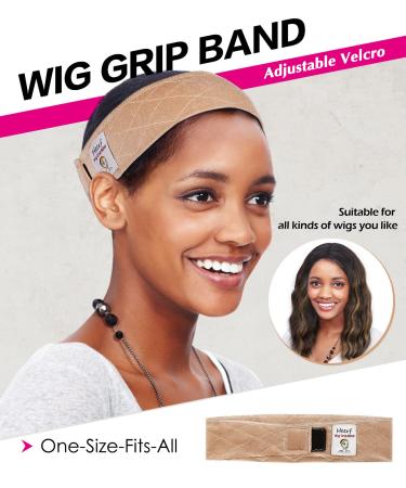 Adjustable Velvet Wig Grip Comfort Band - Headband Holder for Wigs - 2 Pack - Buy Online on GoSupps.com