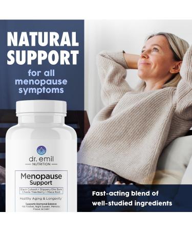 DR. EMIL NUTRITION Menopause Supplements - Multi-Symptom Relief for Hot Flashes Night Sweats & Mood Swings with Black Cohosh - 30 Day Supply for Women - Buy Online on GoSupps.com