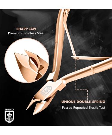 SENBACH Cuticle Trimmer with Cuticle Pusher Cuticle Remover Cuticle Nipper Professional Stainless Steel Cuticle Cutter Clipper Durable Pedicure Manicure Tools for Fingernails and Toenails (Metal) Metal (Pack of 2) - Buy Online on GoSupps.com