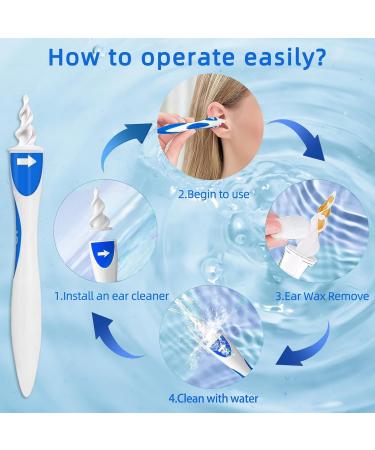 Q Grips 360 Silicone Ear Cleaner Easy Ear Wax Removal for Adults & Children | 32 Replacement Heads - Buy Online on GoSupps.com