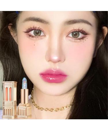  Youngwier Color-Changing Lipstick PH Color-Changing Lipstick Glitter Balm PH | Castle Lip Case Sheer Gold Foil Tinted Lip Balm for Youngwier Makeup - Buy Online on GoSupps.com