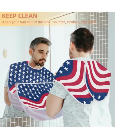 Independence Day Beard Bib Apron for Men | Non-Stick Waterproof Hair Catcher with Suction Cups - Perfect Grooming Gift - Buy Online on GoSupps.com