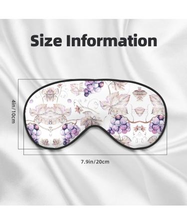 SSIMOO Beautiful Grape Leaves Sleep Mask | Adjustable & Breathable Eye Mask for Comfortable Sleep | Fashionable Black Design - International Shipping Available - Buy Online on GoSupps.com