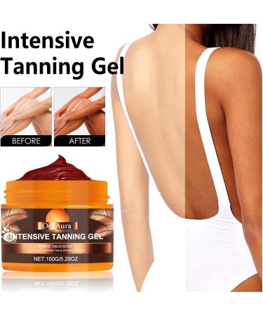 GOFLORDEN Tanning gel 150 g sun cream intensive soft brown tanning accelerator cream achieve a natural tan with natural ingredients - Buy Online on GoSupps.com