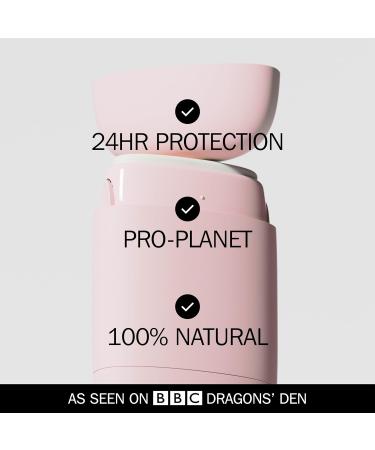 Fussy - Natural Refillable Deodorant - Aluminium Free - 24 hour protection - Floral Scent and Blush Pink Case - Ylang Ylang Patchouli & Cedarwood - Vegan & Cruelty Free - 100% Natural & Effective - Buy Online on GoSupps.com