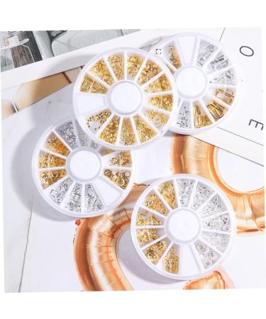 minkissy 2 Boxes Nail Art Goldendoodle Ornament Nail Rivets Studs Metal Decor Gold Metal Nail Studs Nails Jewelry Art Decoration Rivets for Metal Nails Rhinestones Metal Rivet Gem 3D Mix - Buy Online on GoSupps.com