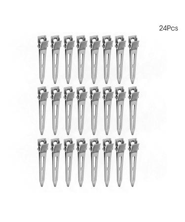 Shop Mlloaayo 24pcs Professional Hair Clips - No Kink Hairdresser Styling Tool for Curls | Silver-Cut International Shipping - Buy Online on GoSupps.com
