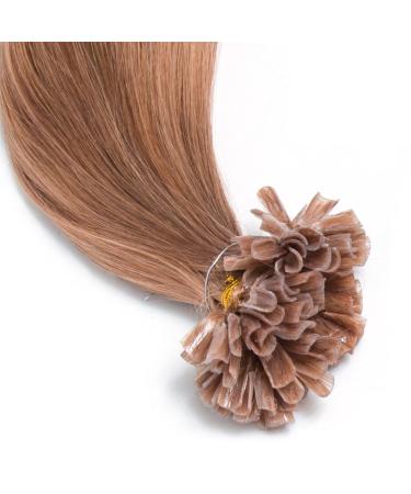 Buy Honeyblonde Keratin Bonding Extensions | 100% Remy Real Human Hair | 25x 1g 45cm U-Tip - Color #27 Honey Blonde - Buy Online on GoSupps.com
